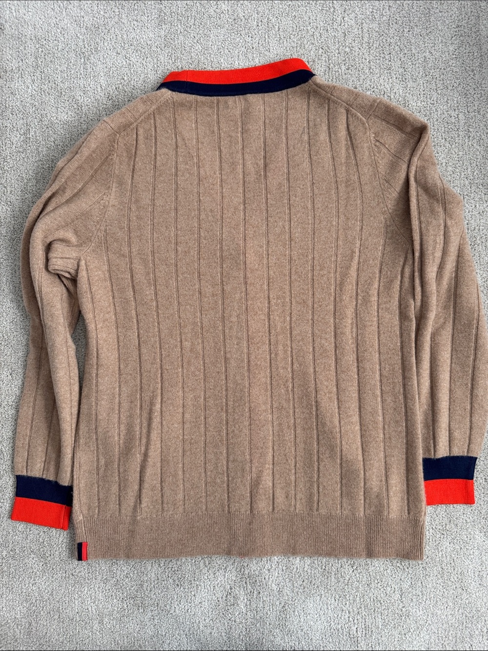 KULE The Sinclair Ribbed Cashmere Cardigan Sweater - Picture 8 of 8